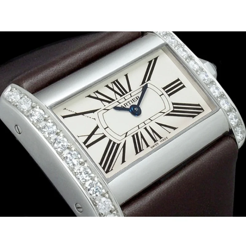 CARTIER DIVAN Quartz 31mm Steel DIAMOND Watch