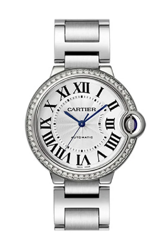 Cartier Ballon Bleu 36MM Diamond Bezel W4BB0017