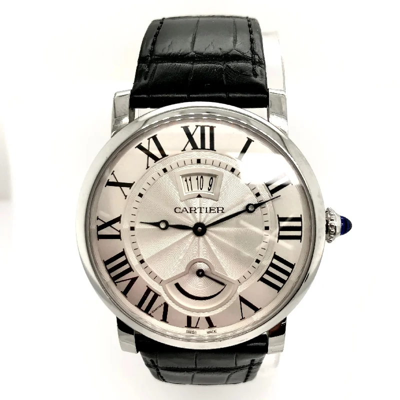 CARTIER ROTONDE Calendar Aperture & Power Reserve 40mm Automatic Steel Watch