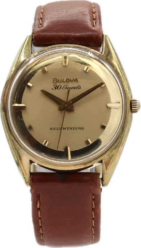 Vintage Bulova Matte & Mirror Dial 30 Jewel Men's Automatic Wristwatch 10BZAC