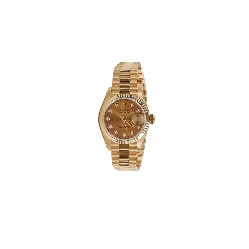 Rolex Datejust 26mm Yellow Gold with Diamonds Serviced October 2024