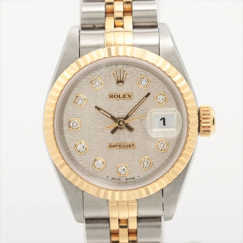 Rolex Datejust 26mm Diamond Dial Two Toned Watch