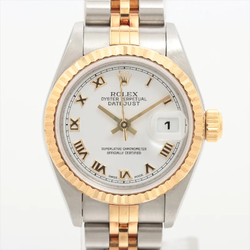 Rolex Datejust Roman Numerals 26mm Two Toned Watch