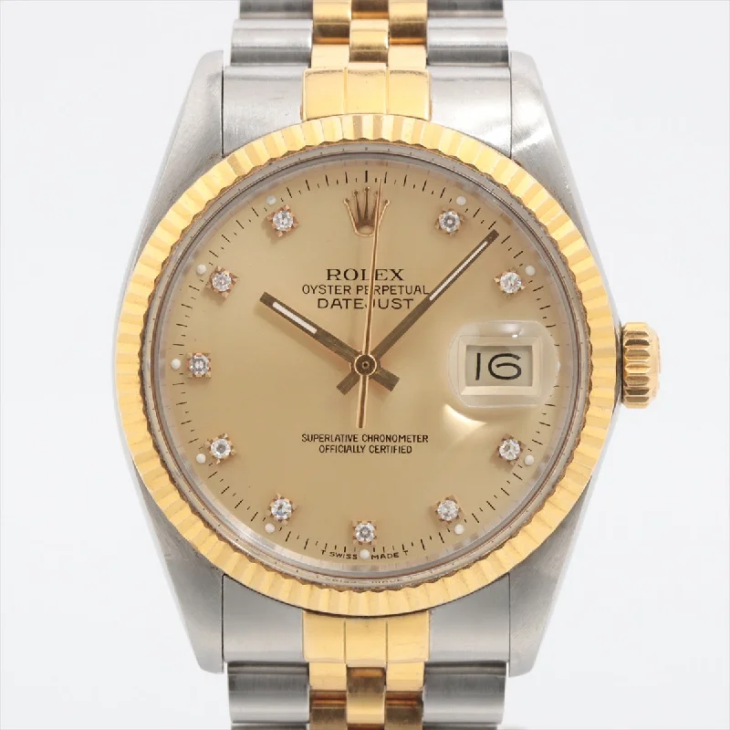 Rolex Datejust 36mm Two Toned with Diamonds Watch