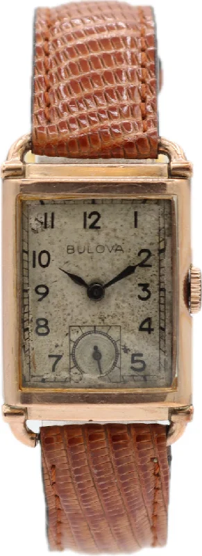 Vintage Bulova President Men's Mechanical Wristwatch 7 AP USA 14k Gold Filled