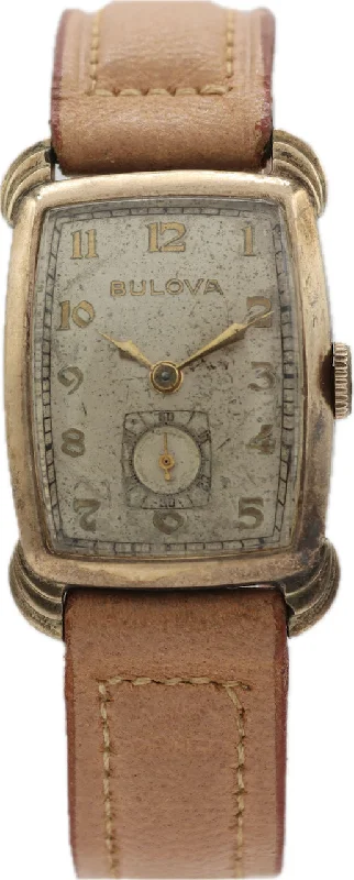 Vintage Bulova Senator Men's Mechanical Wristwatch 8AH 10k Rolled Gold Plated