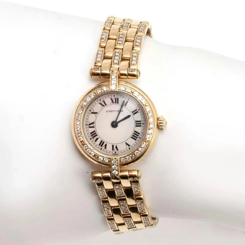 CARTIER PANTHERE VENDOME 24mm 18K Yellow Gold Diamond Watch