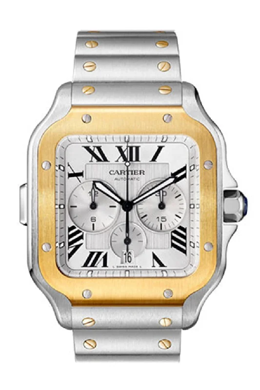 Cartier Santos Chrono Steel Yellow Gold W2SA0008