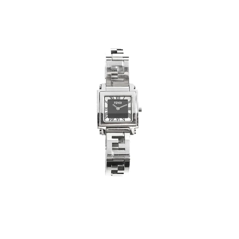 Fendi Silver 6000L Quadro Quartz Watch