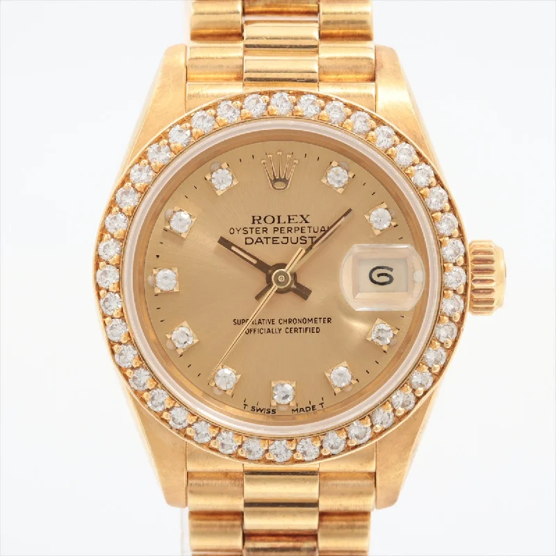 Rolex Datejust 26mm 18k Yellow Gold with Diamonds - 69138G