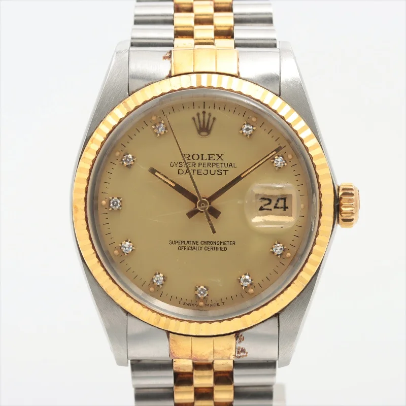 Rolex Datejust 36mm Two Toned with Diamonds Watch